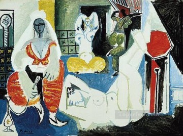 Les femmes d Alger Delacroix IX 1955 Cubismo Pinturas al óleo